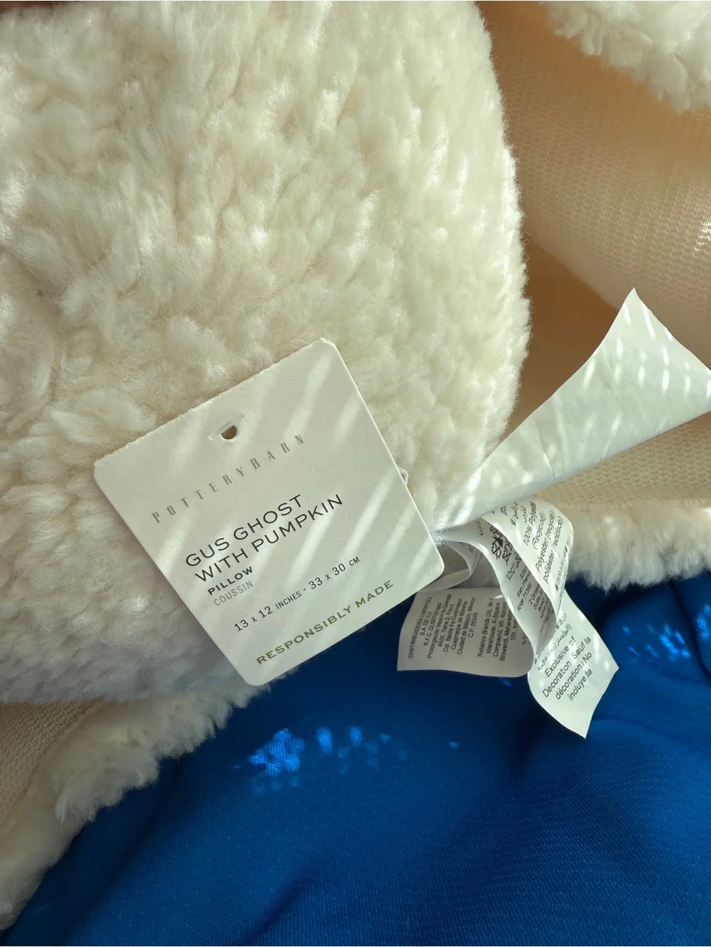 Pottery Barn Gus the Ghost pillow